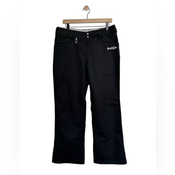 Volcom Black Snowboard Ski Pants Women’s Size Med - Picture 1 of 6